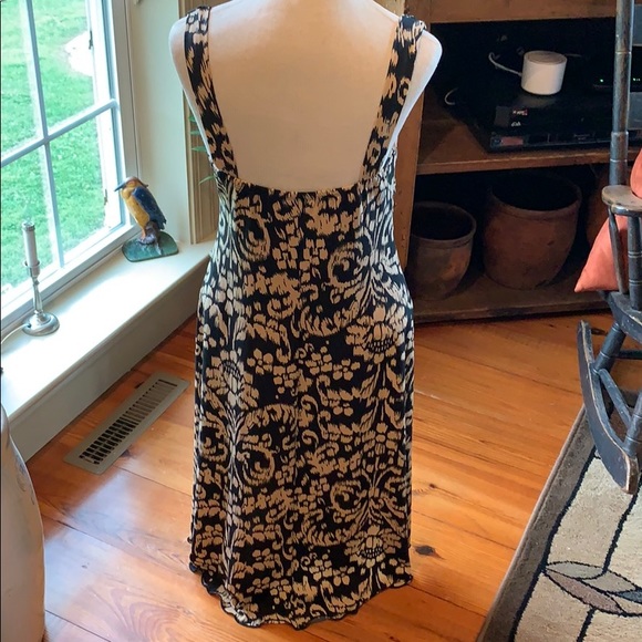 En Focus Dress Size 12 Petite Blk/Tan Hi-Low - Picture 4 of 7